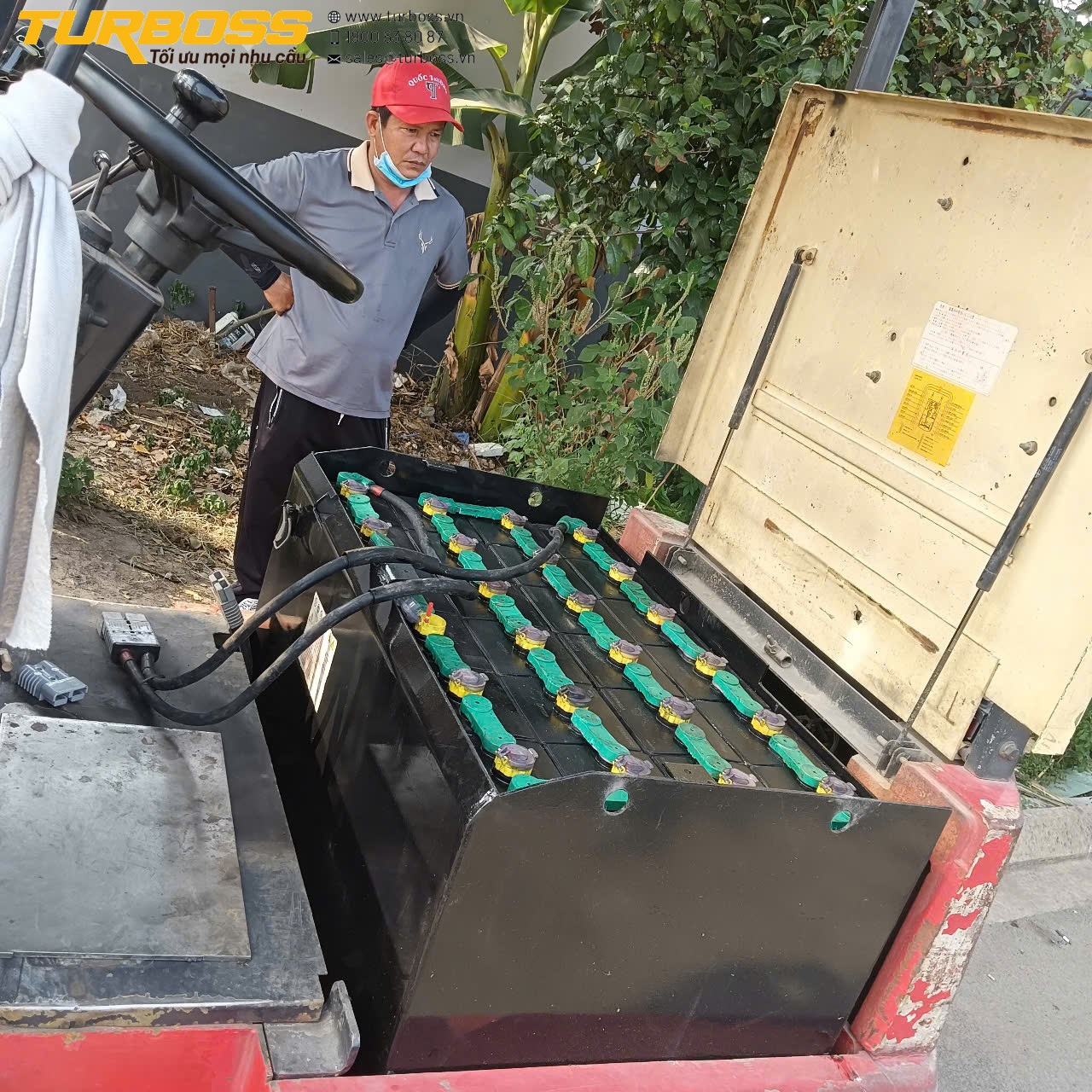 phục hồi-bình điện xe nâng-hư mất điện